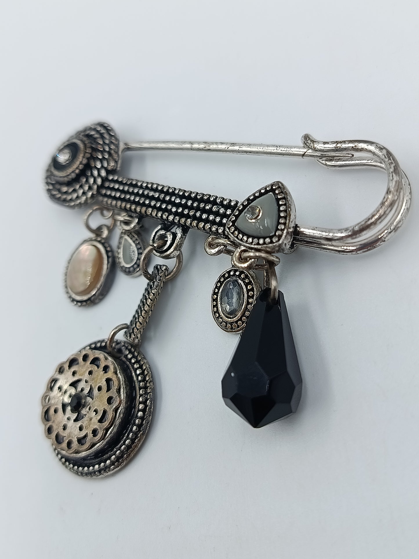 Vintage Brosche Sicherheitsnadel Stil Boho Charms Anhänger Statement