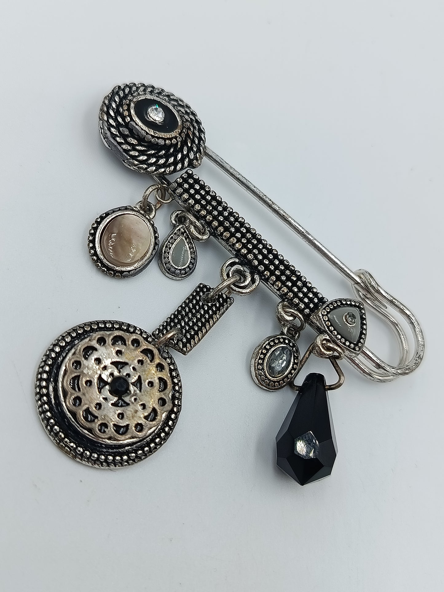 Vintage Brosche Sicherheitsnadel Stil Boho Charms Anhänger Statement