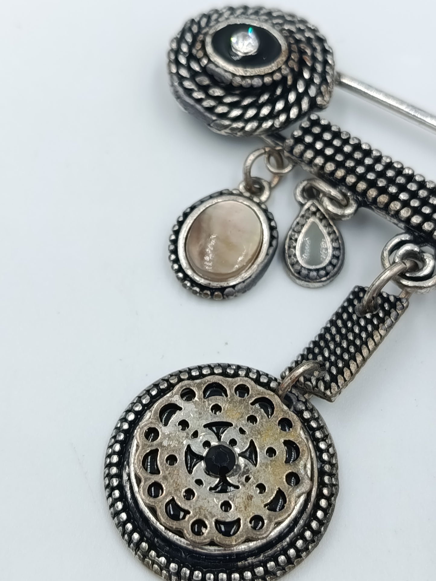 Vintage Brosche Sicherheitsnadel Stil Boho Charms Anhänger Statement