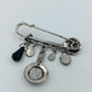 Vintage Brosche Sicherheitsnadel Stil Boho Charms Anhänger Statement