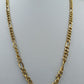 Goldfarbene Gliederkette mit Knebelverschluss klassische Statement Kette