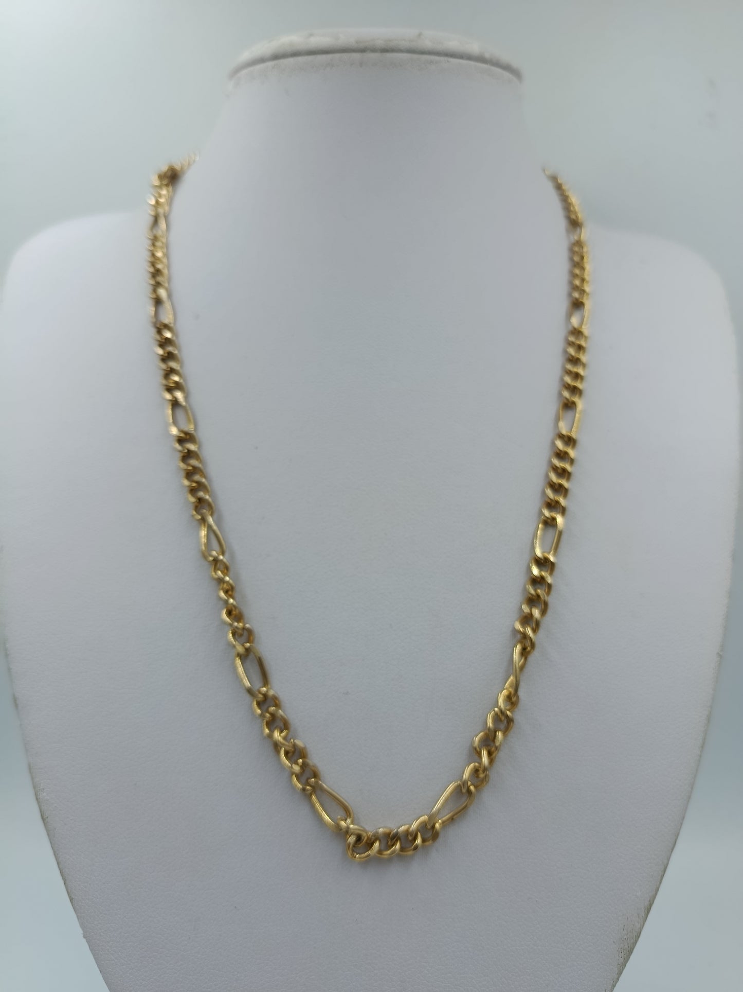 Goldfarbene Gliederkette mit Knebelverschluss klassische Statement Kette