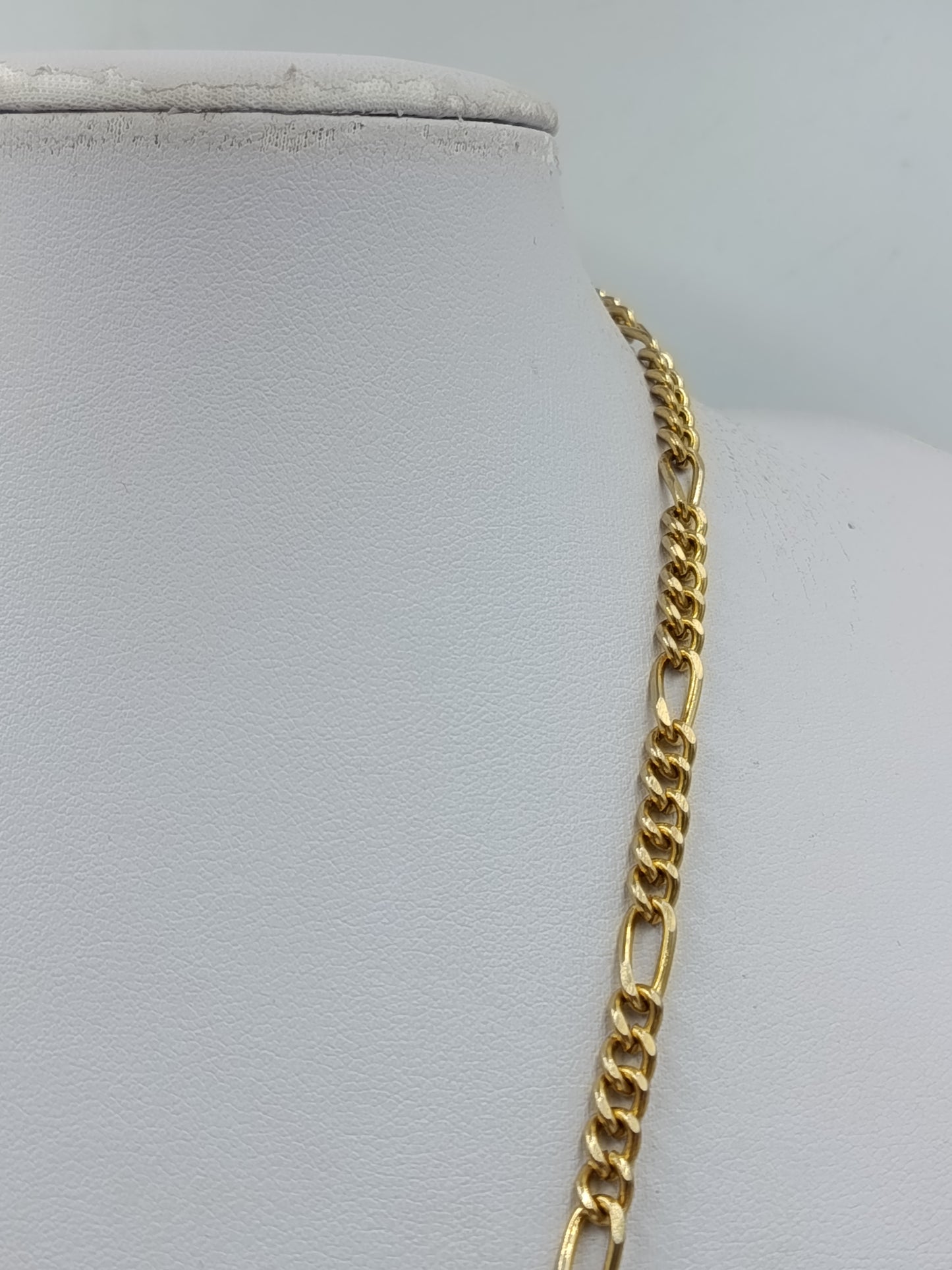Goldfarbene Gliederkette mit Knebelverschluss klassische Statement Kette
