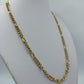 Goldfarbene Gliederkette mit Knebelverschluss klassische Statement Kette