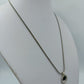 Silberfarbene Kette mit rundem Anhänger minimalistisch  elegant