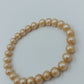 Perlenarmband in Champagne Creme  elastisch elegant