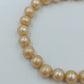 Perlenarmband in Champagne Creme  elastisch elegant