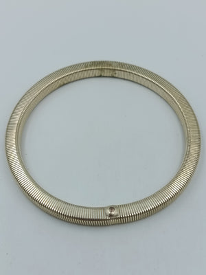 Elastisches Metallarmband im Schlangen Design  silberfarben modern