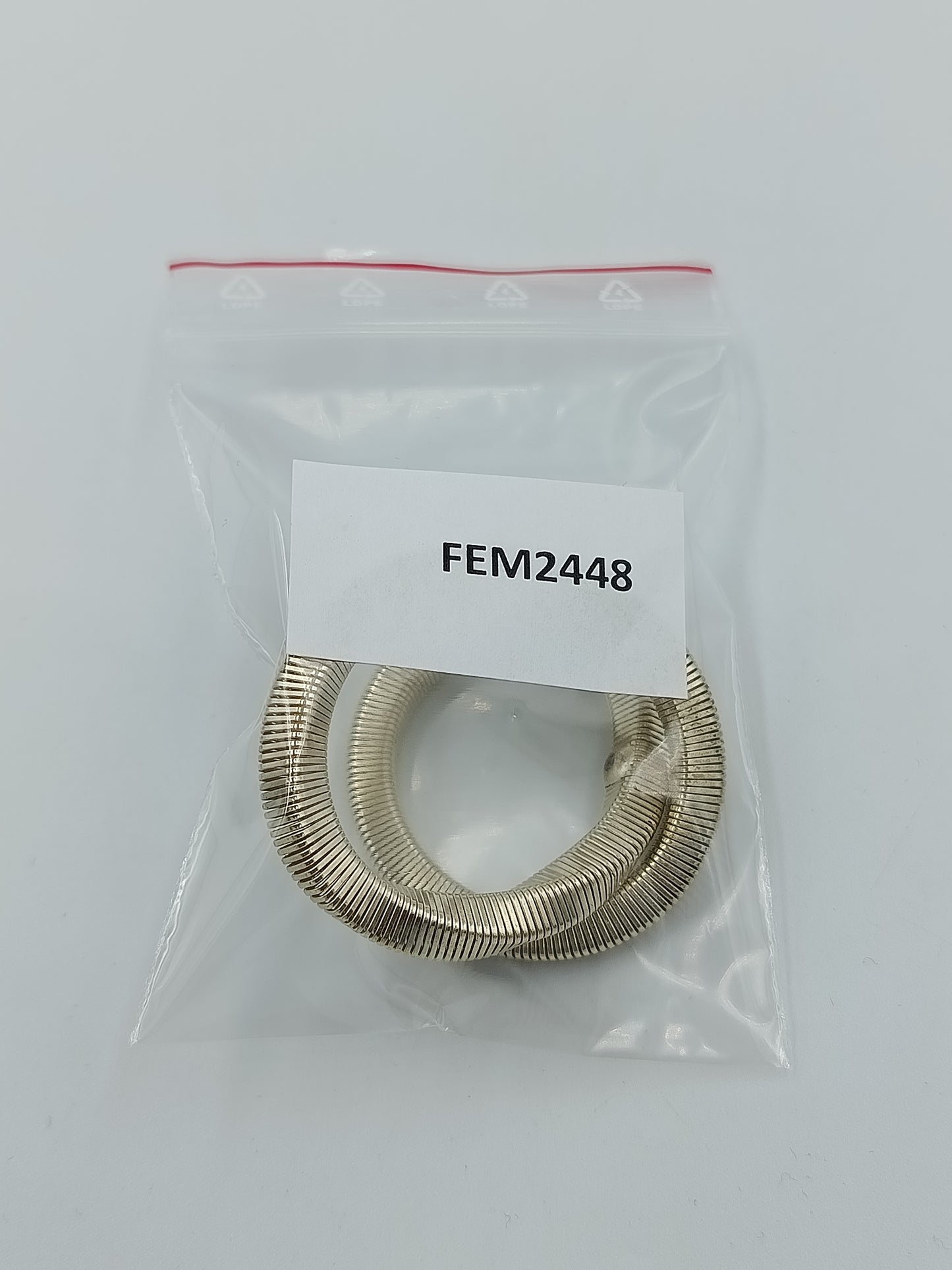 Elastisches Metallarmband im Schlangen Design  silberfarben modern