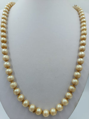 Vintage Perlenkette mit 835 Silberverschluss 62 cm  klassisch elegant