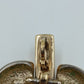Vintage Herz Anhänger mit Steinen  goldfarben  3,5 cm