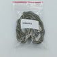 Geflochtene Mesh Kette mit Strass Element  50 cm  schwarz gold