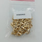 Chunky Panzerkette goldfarben  60 cm  Statement Kette