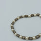 Perlenarmband mit Metall Elementen elastisch Vintage Stil