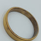 Vintage Stretch-Armband goldfarben elastisch geripptes Design