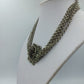 Vintage Collier mit roten Steinen mehrreihig aufwendig gearbeitet