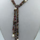 Multicolor Turmalin Kette mit Perlen elegant natürlich