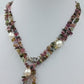 Multicolor Turmalin Kette mit Perlen elegant natürlich