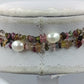 Multicolor Turmalin Kette mit Perlen elegant natürlich