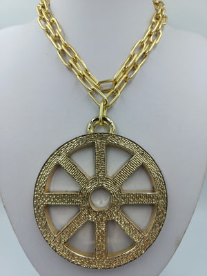 Statement Kette Gold mit großem Anhänger auffällig modern