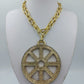 Statement Kette Gold mit großem Anhänger auffällig modern