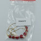 Vintage Feine Kette im Vintage Stil mit kleinen roten Perlen