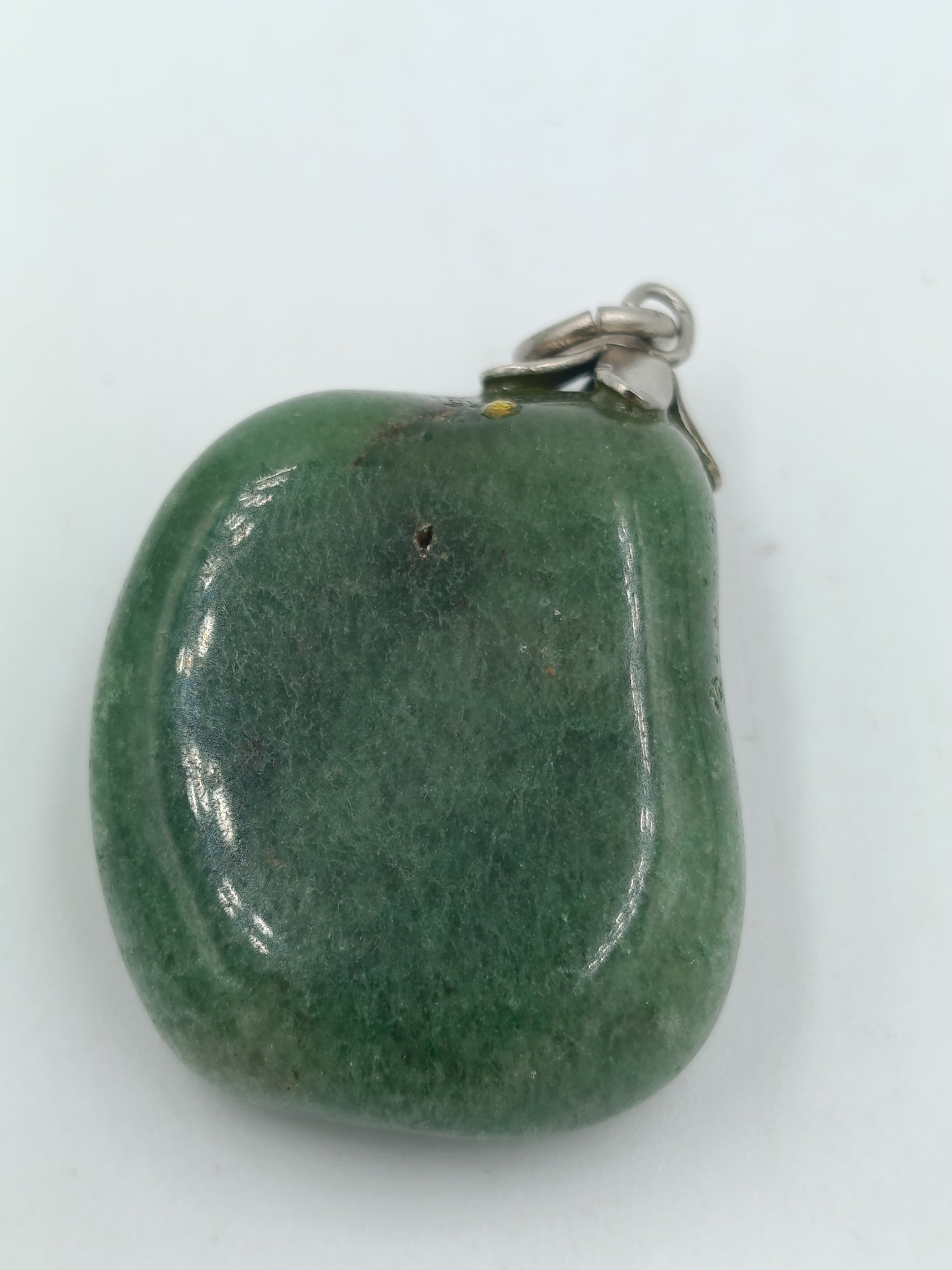 Vintage Schöner Anhänger im Vintage Stil aus grünem Naturstein