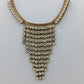 Vintage Strasskette mit Anhänger elegant funkelnd