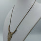 Vintage Strasskette mit Anhänger elegant funkelnd