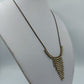 Vintage Strasskette mit Anhänger elegant funkelnd
