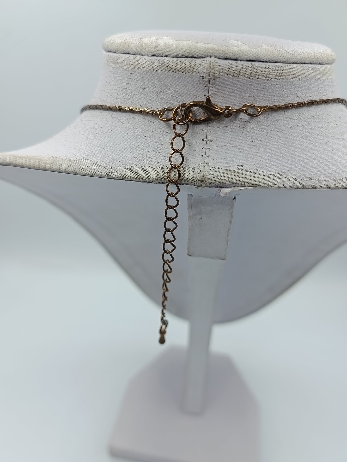 Vintage Strasskette mit Anhänger elegant funkelnd