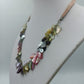 Schöne Vintage Perlmutt Kette bunt verspielt elegant