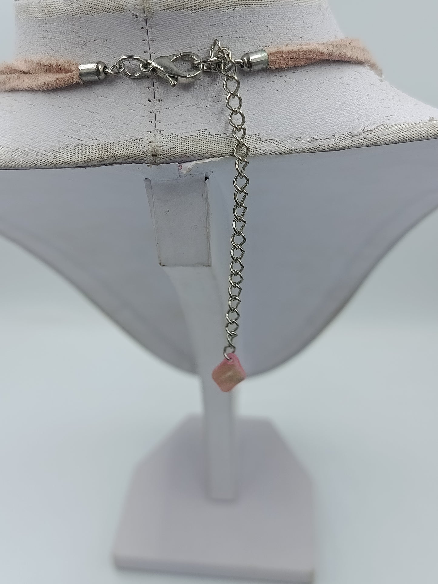 Schöne Vintage Perlmutt Kette bunt verspielt elegant