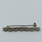 Vintage Brosche silberfarben mit Muschel-Design