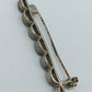 Vintage Brosche silberfarben mit Muschel-Design