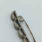 Vintage Brosche silberfarben mit Muschel-Design