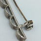 Vintage Brosche silberfarben mit Muschel-Design