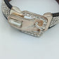 Lederarmband mit Strass Schnallen-Design – 20,5 cm