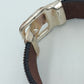 Lederarmband mit Strass Schnallen-Design – 20,5 cm