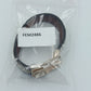 Lederarmband mit Strass Schnallen-Design – 20,5 cm
