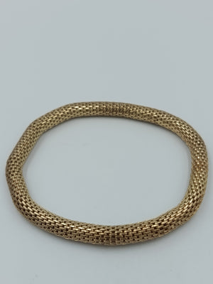 Elastisches Armband in Goldoptik – geflochtenes Design