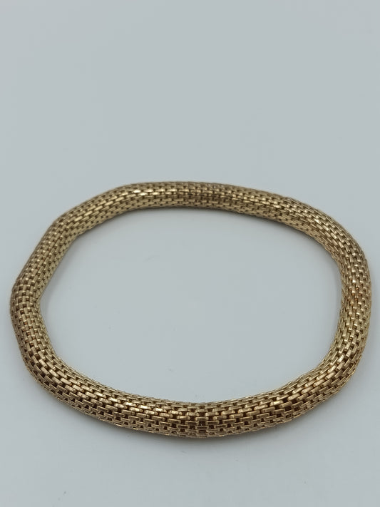 Elastisches Armband in Goldoptik – geflochtenes Design