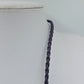 Geflochtene Lederkette mit Beads in Lila – modischer Halsschmuck