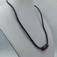 Geflochtene Lederkette mit Beads in Lila – modischer Halsschmuck