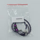 Geflochtene Lederkette mit Beads in Lila – modischer Halsschmuck