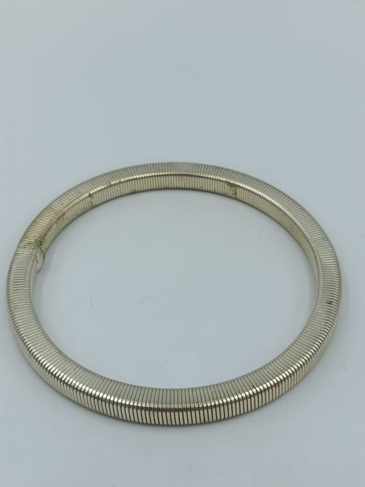 Elastisches Armband im Schlangenketten-Design – silberfarben