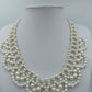 Statement Perlenkette mehrreihig – elegant, Vintage Stil, 40 cm