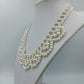 Statement Perlenkette mehrreihig – elegant, Vintage Stil, 40 cm