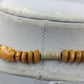 Holzperlen Kette Vintage Naturlook 45 cm leicht  schlicht