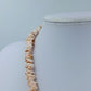 Muschelkette / Korallenkette in zarten Rosé-Tönen – Vintage Stil